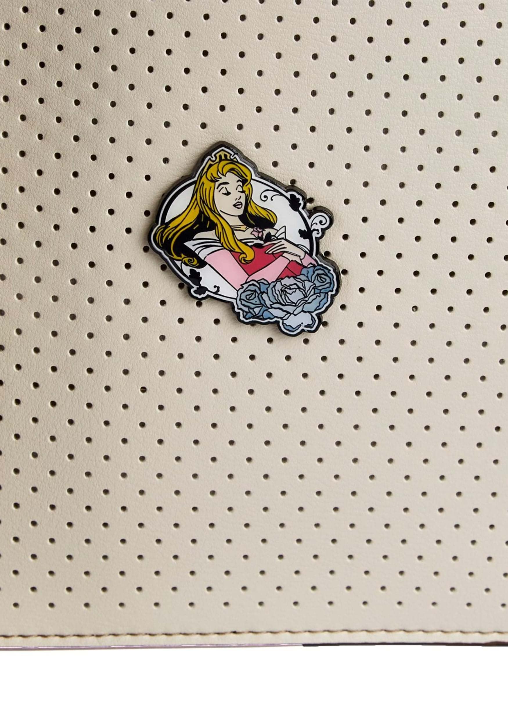 Loungefly Disney Sleeping Beauty Collector Pin Women's Double Strap Shoulder Bag Purse | Limited Edition Disney Princess Accessory for Cosplay, Theme Parks & Everyday Use