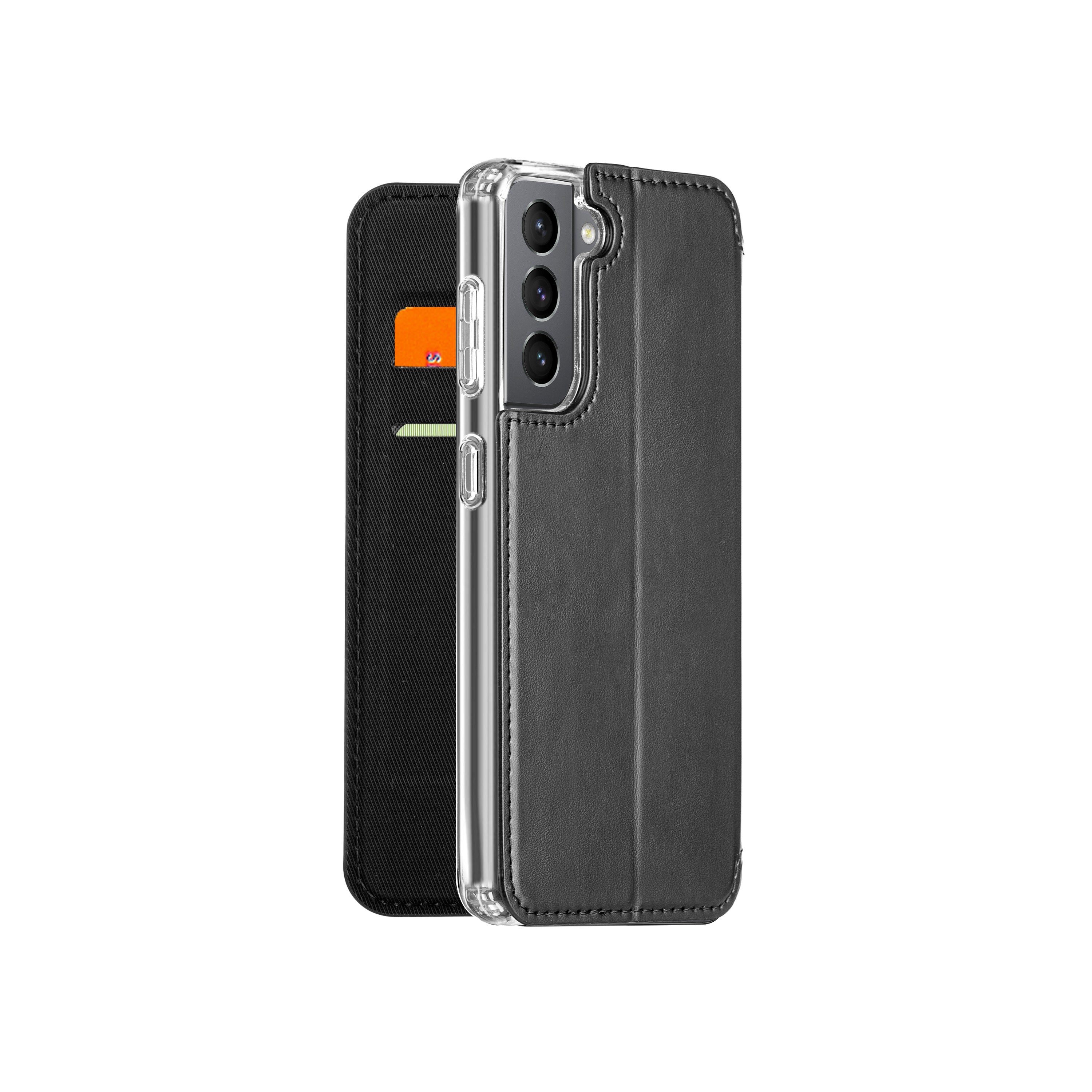 3sixT SlimFolio 2.0 Case for Samsung Galaxy S21 - Ultra Thin Protective Cover with Card Slots | Perfect for Everyday Use, Business Travel & Wireless Charging