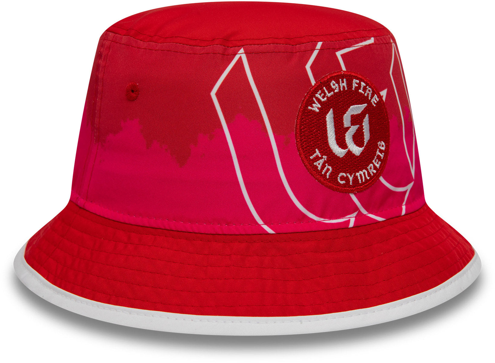 Welsh Fire The Hundred New Era All Over Print Bucket Hat - Stylish Sun Protection for Cricket Fans, Outdoor Sports & Summer Fashion