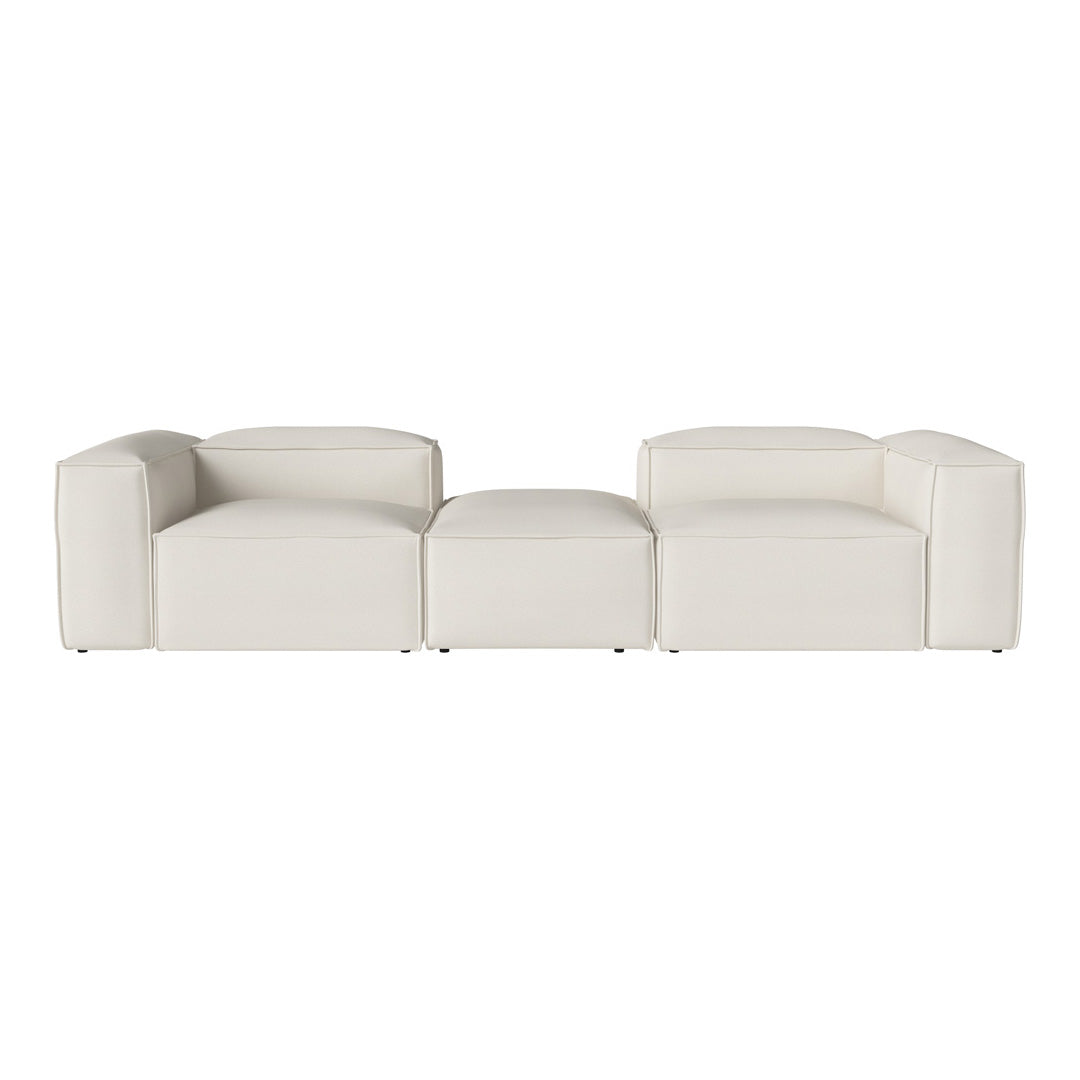 Cosima 2 Small Modular Sectional Sofa with Removable Pouf - Perfect for Small Living Rooms, Apartments & Cozy Spaces