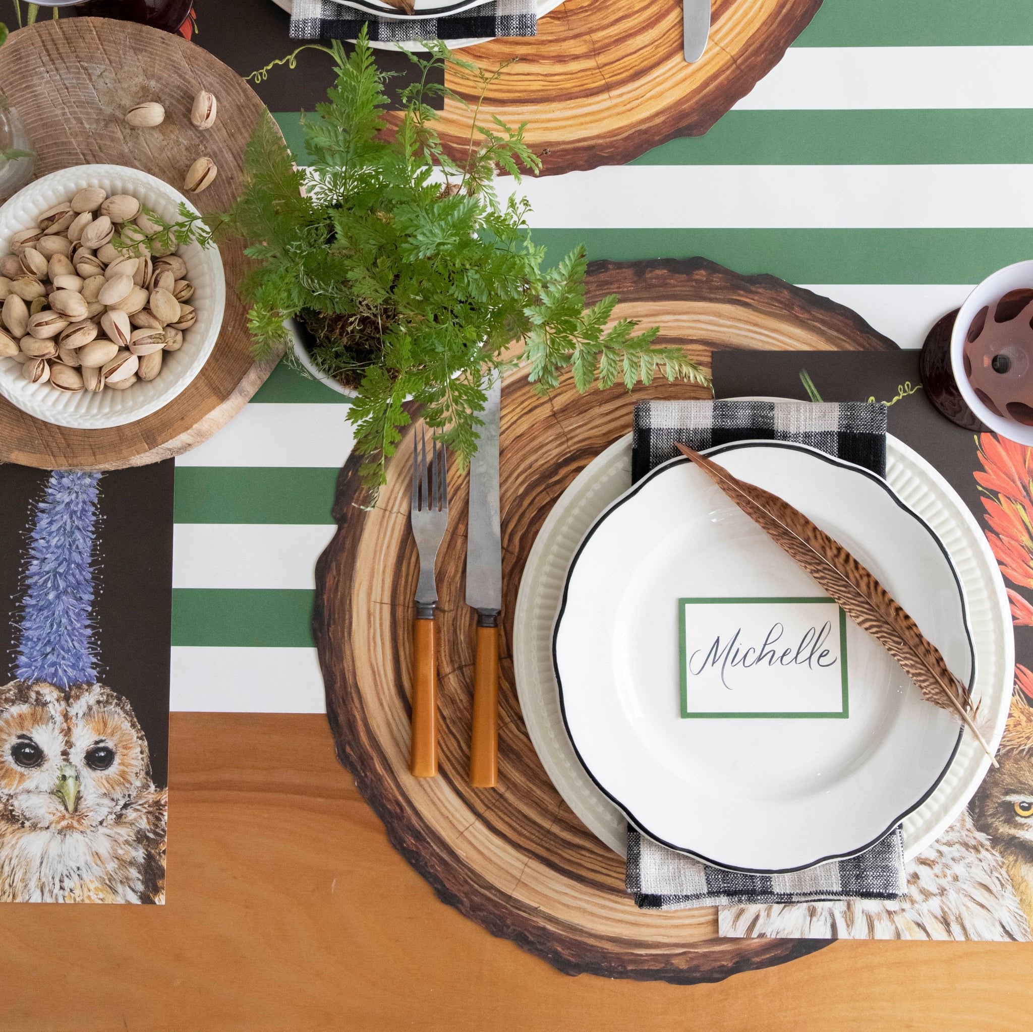 Natural Wood Slice Placemats - Rustic Round Wooden Coasters for Table Decor - Perfect for Farmhouse, Wedding, and Holiday Dining Decorations