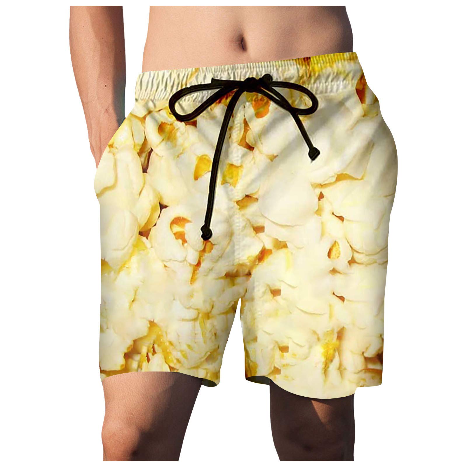 Funny Printed Swim Shorts for Men - Quick Dry Summer Swim Trunks with Pockets - Fashion Casual Board Shorts - Perfect for Beach, Pool, and Vacation