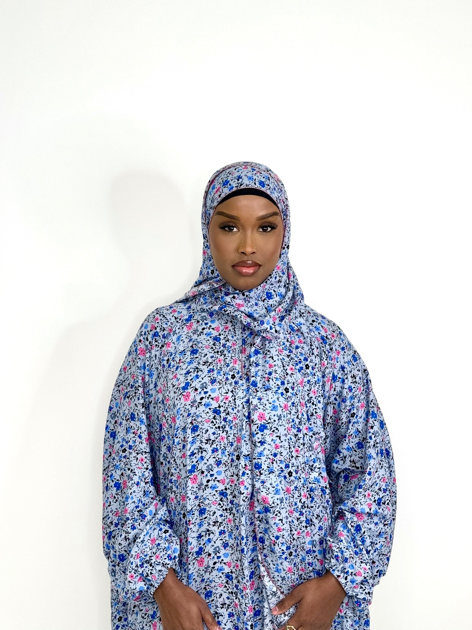 Blu One Piece Prayer Dress for Women (Tall) - Modest Church Outfit for Worship & Religious Ceremonies