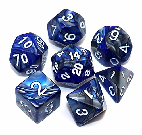 Blue Mixed Silver