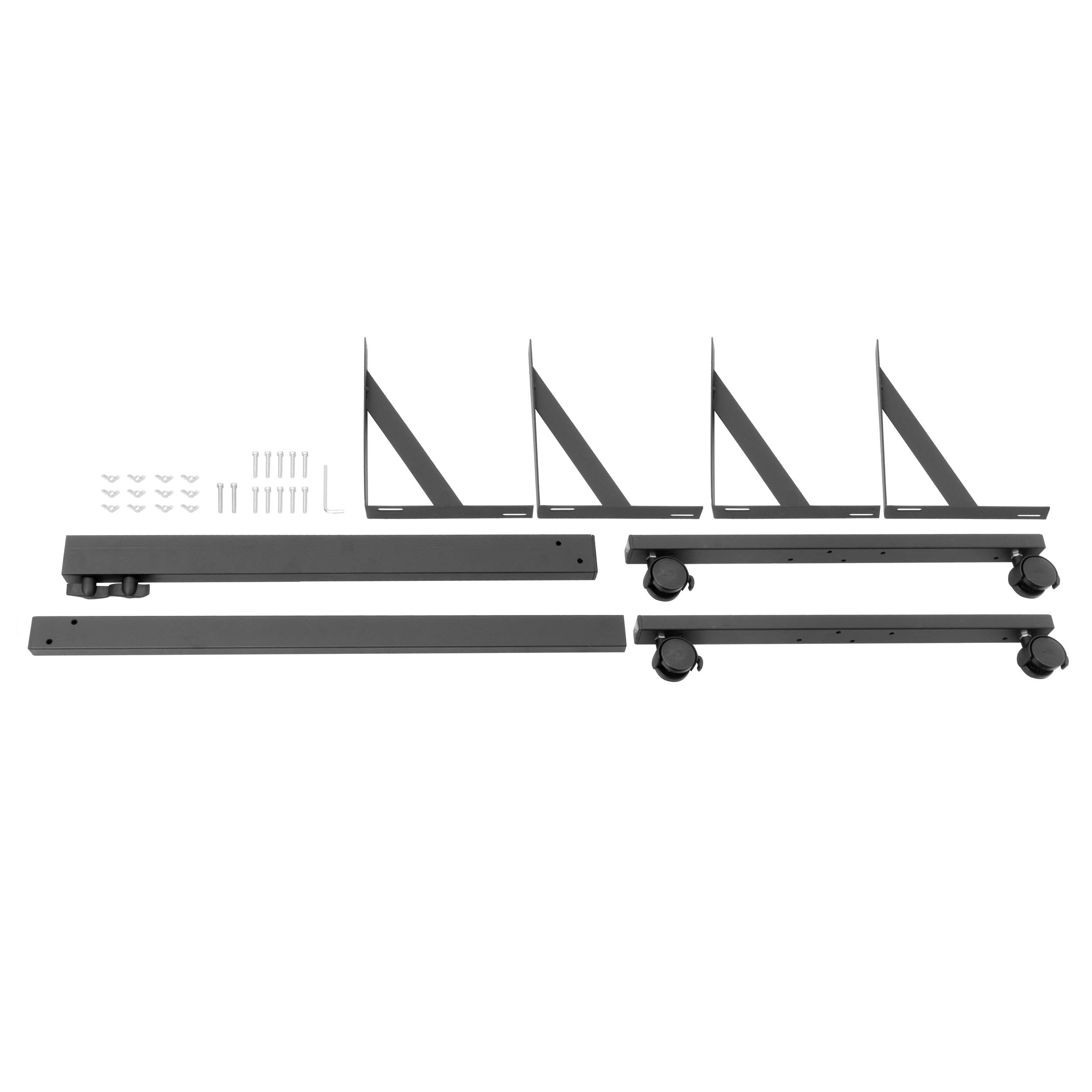 Heavy Duty Steel Polyboard Stand with Wheels - Mobile Storage Rack for Warehouses, Garages & Retail Stores