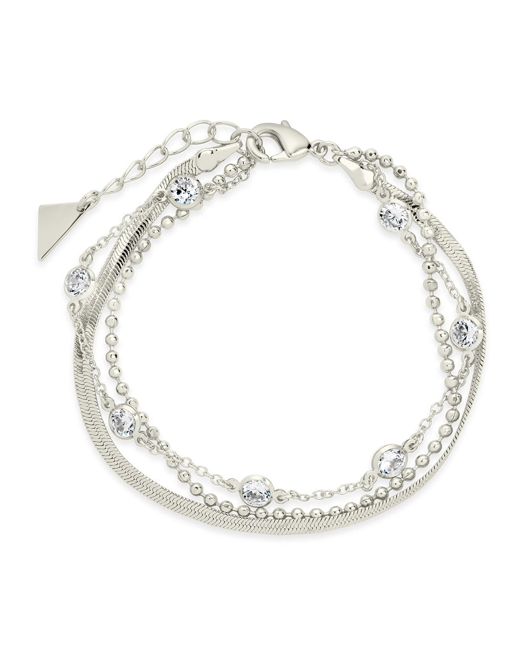 Elegant Paisley CZ & Layered Chain Bracelet for Women | Fashion Jewelry Gift for Her | Perfect for Parties, Weddings & Everyday Wear