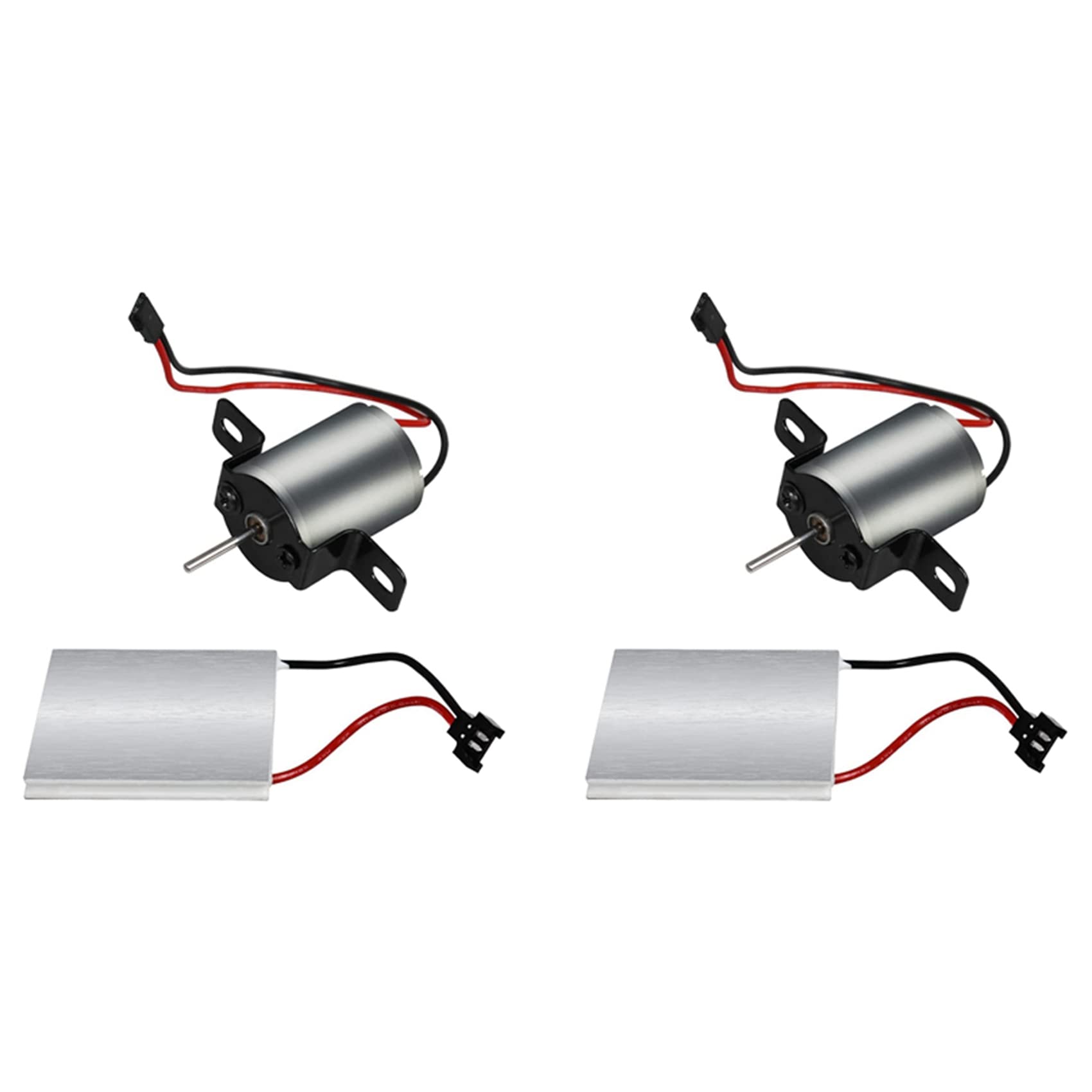 BRIODY 2-Pack Fireplace Fan Accessories - 4 Blade Heat Powered Stove Fan with Motor & Power Generation Sheet for Wood Burning Stoves - Perfect for Home Heating & Energy Efficiency