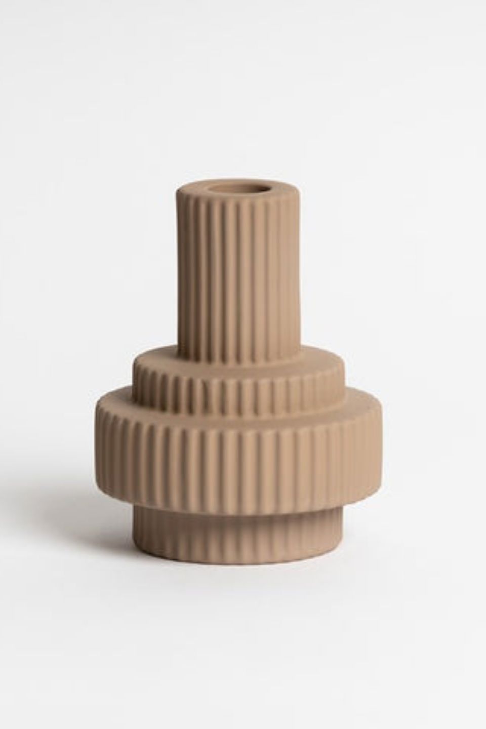 Pastel Brown Candle Holder - Elegant Home Decor for Dining Table, Wedding Centerpiece & Romantic Ambiance