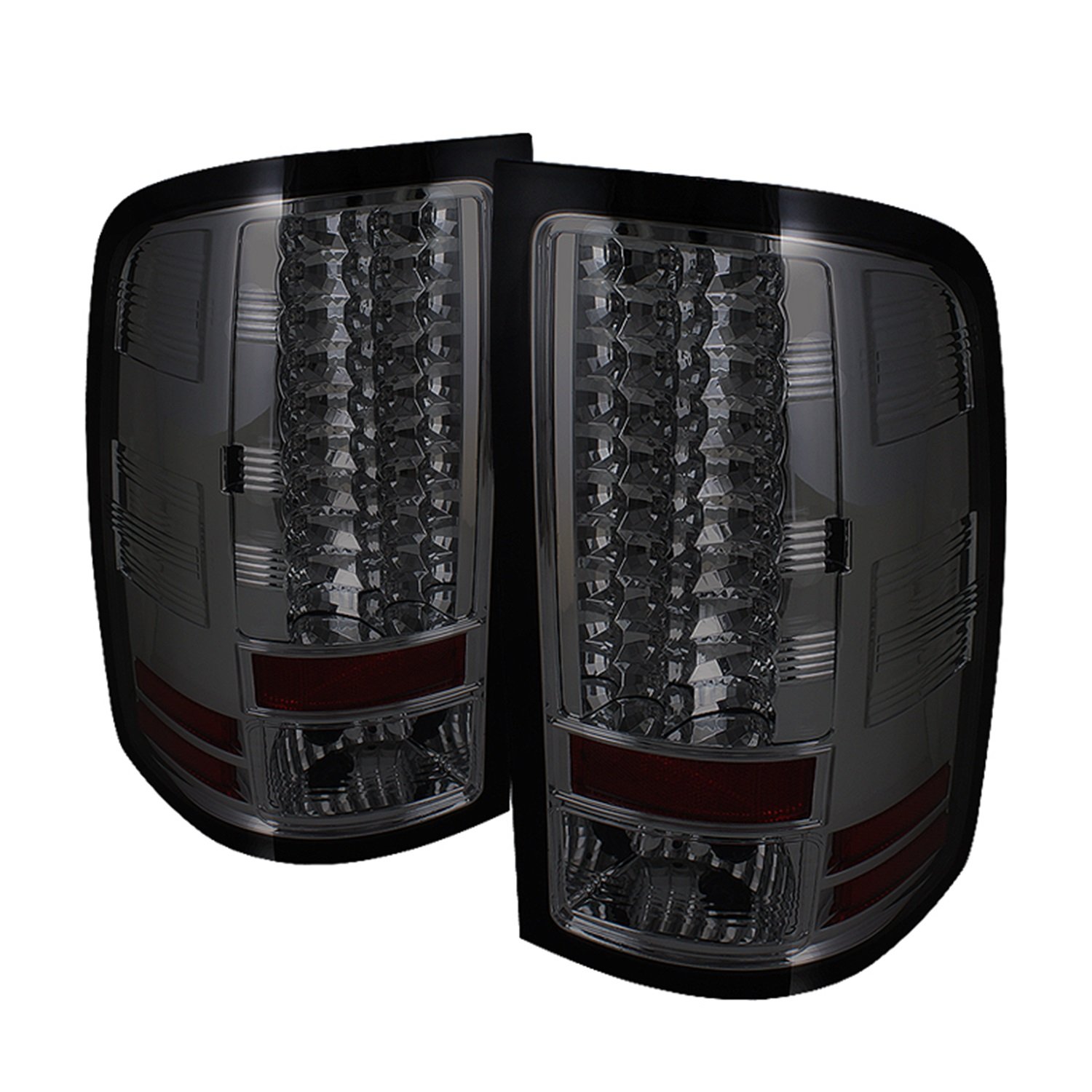 Spyder Auto Spyder 5014962 LED Tail Lights - Smoke for 2007-2013 GMC Sierra 1500 & 2007-2014 2500HD/3500HD (Excludes 3500HD Dually) | Enhanced Visibility & Style for Night Driving & Custom Truck Builds
