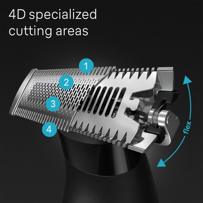 Braun Hybrid Trimmer for Men - Face & Body Grooming Kit with Precision Trimmer & Shaver - Perfect for Travel, Home, and Gym Use
