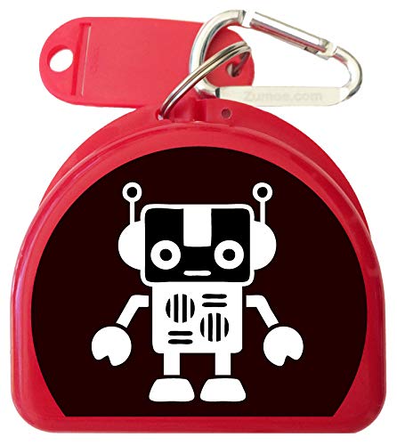 Fun Computer Geek Mouth Guard & Retainer Case - Perfect for Sports, Nighttime Teeth Grinding & Travel Protection