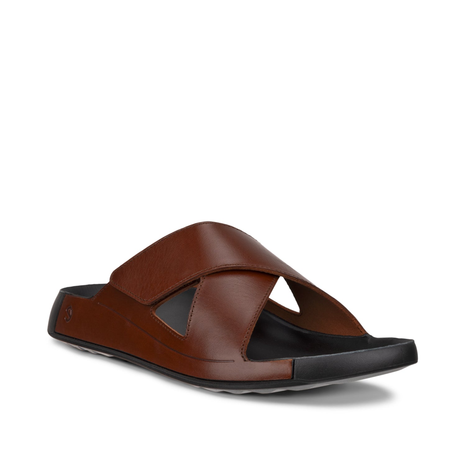 ECCO Men's Cozmo M Leather Sneakers in Cognac Brown - Comfortable Casual Shoes for Walking, Travel & Everyday Wear