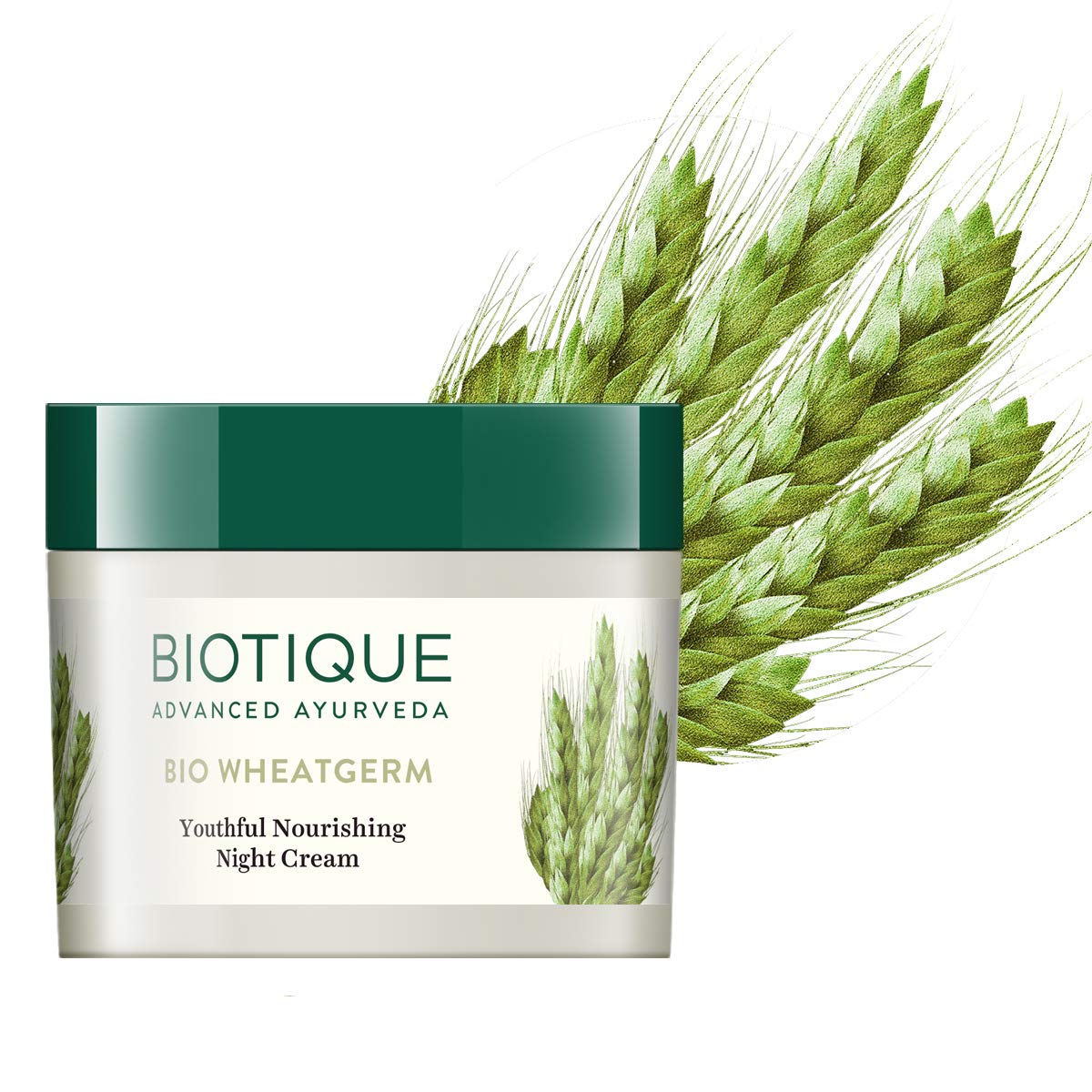 Biotique Bio Wheat Germ Firming Night Cream for Face & Body - 50g for Normal to Dry Skin | Hydrating & Anti-Aging | Perfect for Nighttime Skincare Routine    Biotique Bio White Advanced Fairness Treatment Cream - 50g | Brightening & Even Skin Tone | Ideal for Daily Use & Glowing Complexion
