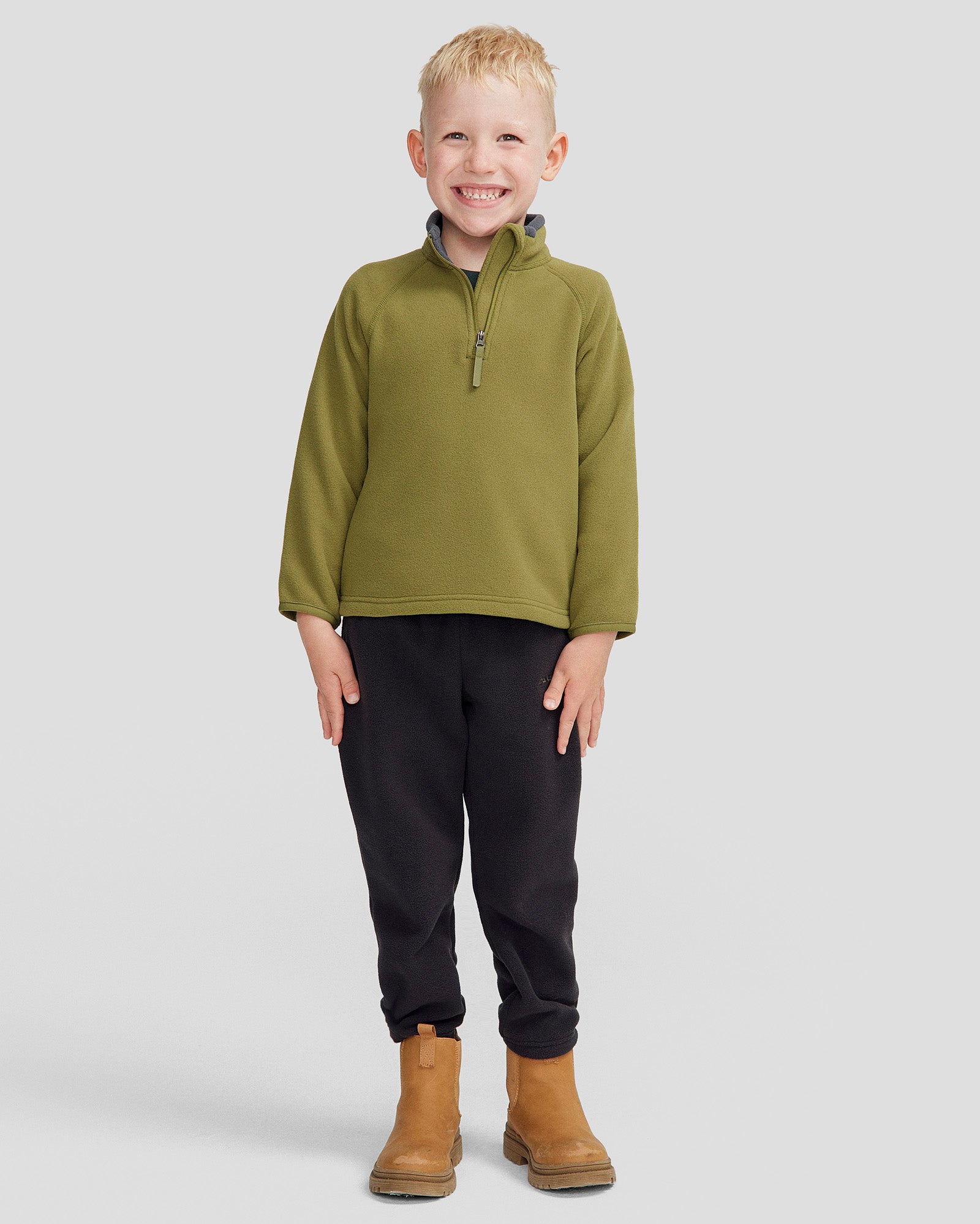 Kids' Ridge 100 PrimaLoft Bio Eco-Friendly Pullover Hoodie - Dark Fern Green - Warm Winter Jacket for Boys & Girls - Perfect for Outdoor Activities, School & Cold Weather Adventures