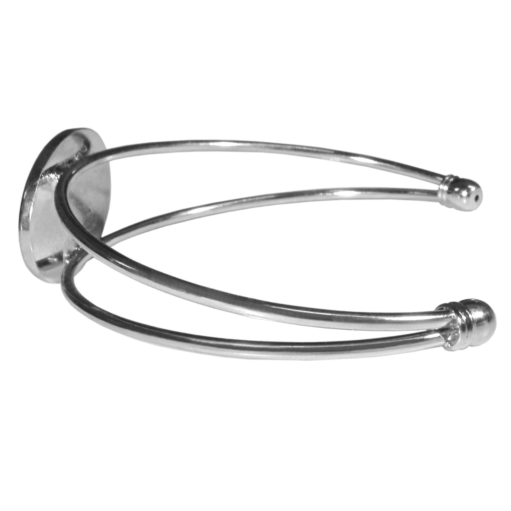 Siskiyou NFL Women's Cuff Bracelet - Stylish Football Jewelry for Game Day, Sports Fans & NFL Supporters - Perfect for Football Parties, Tailgating & Showing Team Spirit