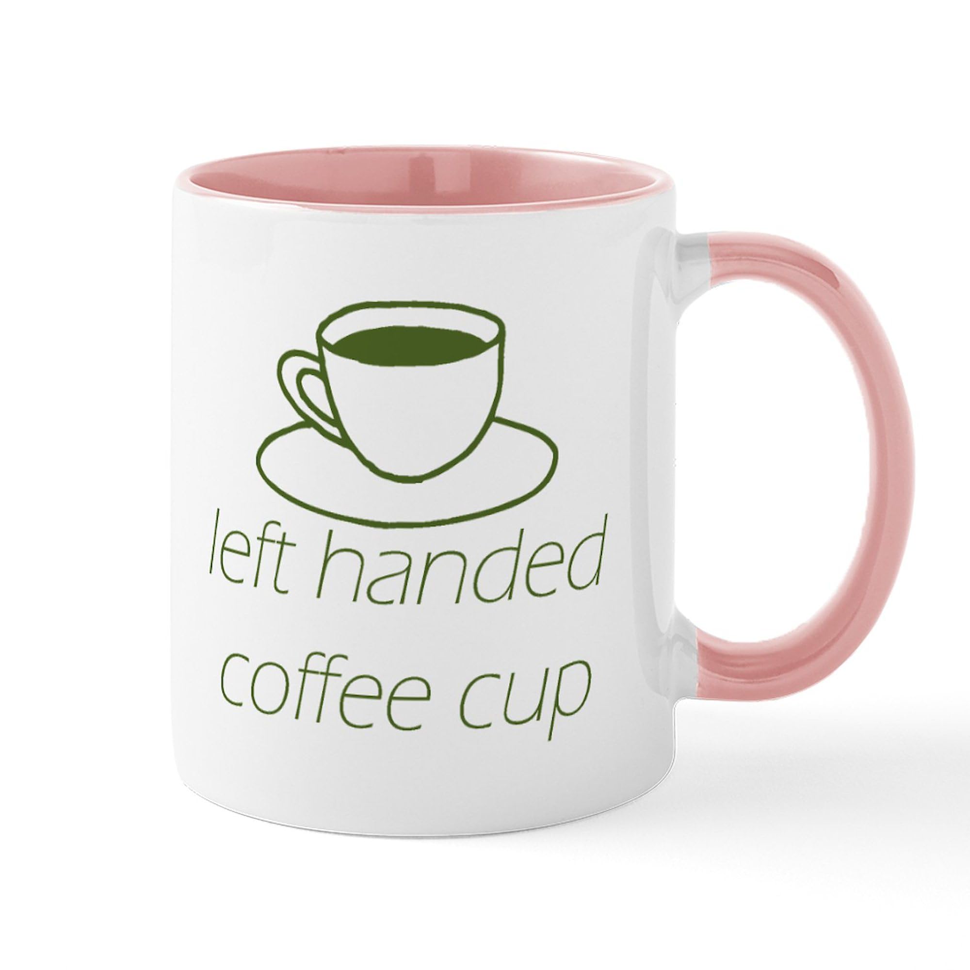 Left-Handed Coffee Mug 11 oz (325 ml) Ceramic Cup - Perfect for Lefties, Office Use & Gift Giving | CafePress