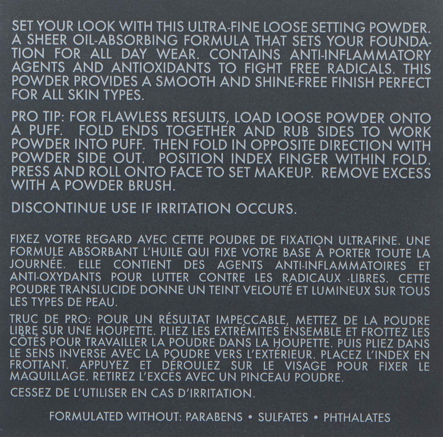 CINEMA SECRETS Pro Cosmetics Ultralucent Loose Setting Powder - Translucent & Lightweight for Flawless Makeup Finish | Perfect for HD Photography & All-Day Wear