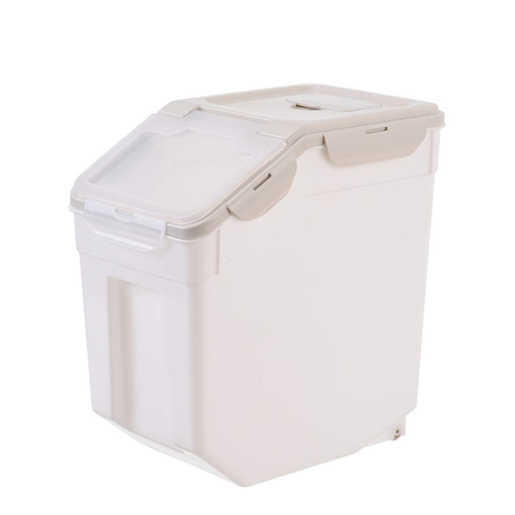 UKCOCO Airtight Pet Food Storage Container - Large Capacity 35 x 36 cm for Cat & Dog Food, Rice, Treats - Perfect for Kitchen, Pantry & Pet Food Organization