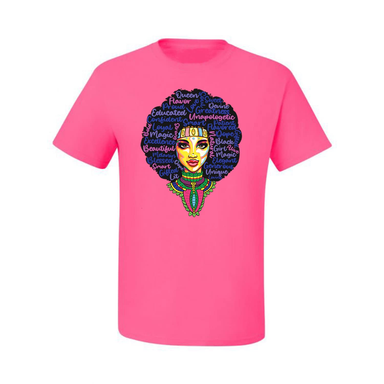 Queen Bee Strong Black Woman Black Pride Men's Graphic T-Shirt - Empowering Afrocentric Streetwear for Casual Wear & Black History Month Celebrations