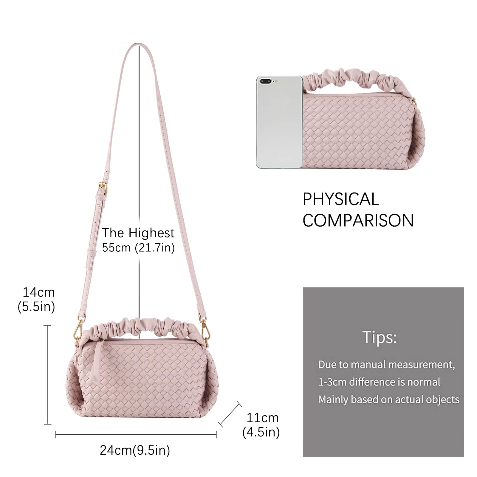 Stylish Vegan Leather Woven Crossbody Bags for Women - Designer Small Handbags & Evening Clutch Purses | Perfect for Parties, Date Nights & Casual Outings