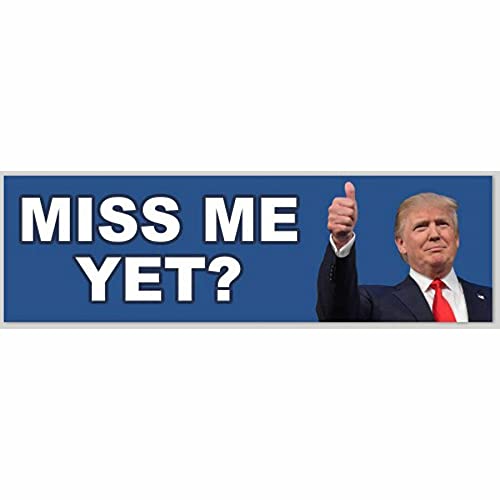 Trump Car Sticker - 10x3 Vinyl Decal for Vehicles & Laptops