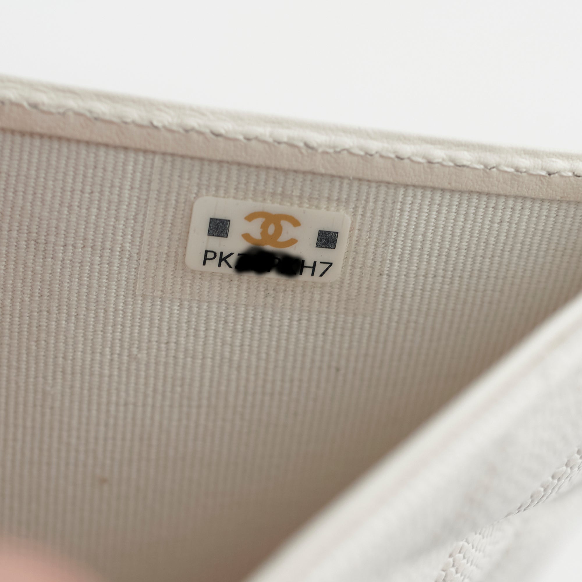 Chanel Caviar Leather Compact Wallet in White - Luxury Small Wallet for Women, Perfect for Everyday Use & Special Occasions