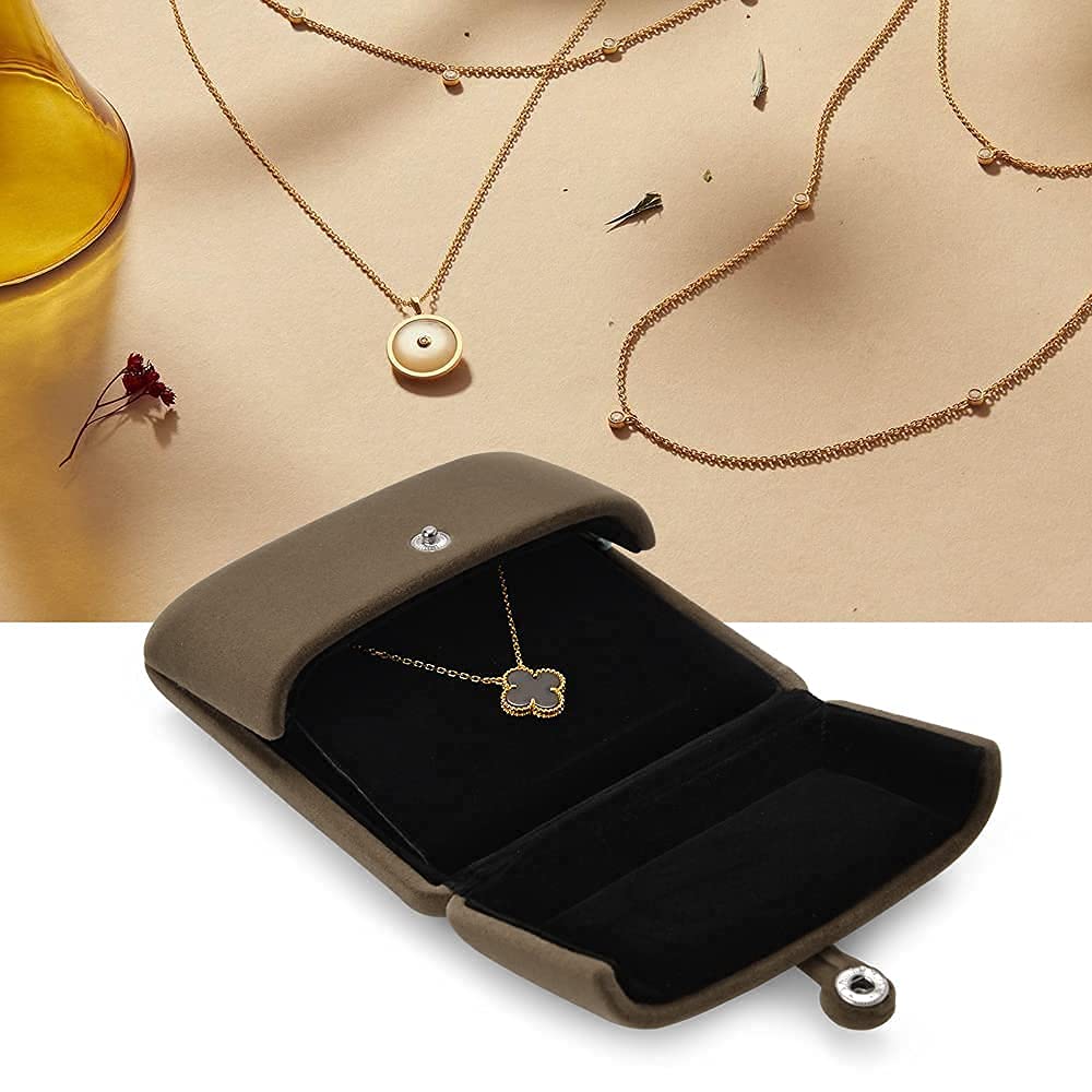 Elegant Velvet Jewelry Box - Multifunctional Necklace & Earrings Storage Organizer - Perfect Gift Box for Women - Ideal for Travel, Home Display, and Jewelry Protection