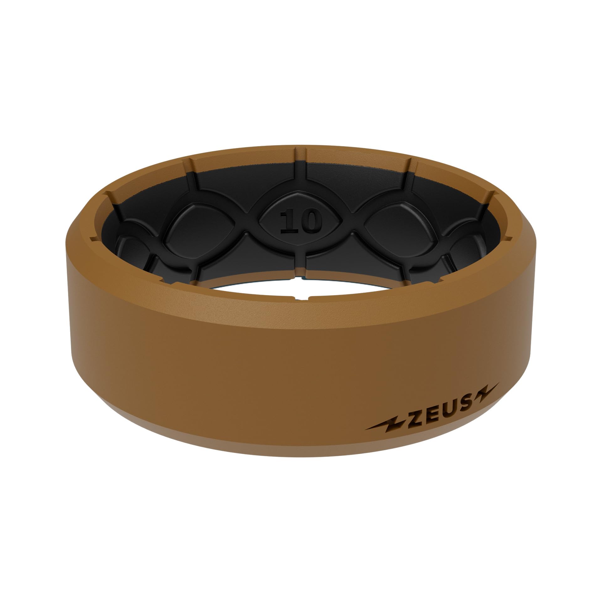 Groove Life Zeus Silicone Wedding Band for Men - Durable, Breathable Rubber Ring with Comfort Fit & Unique Design | Lifetime Warranty | Perfect for Active Lifestyles, Gym, Swimming & Outdoor Adventures