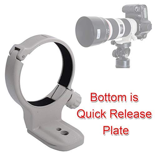 iShoot 65.5mm Tripod Mount Ring Lens Collar Support for Canon EF 70-200mm f/4L USM, 80-200mm f/2.8L & 400mm f/5.6L - Arca-Swiss Quick Release Plate Compatible with Tripod Ball Head - Perfect for Wildlife Photography, Sports Shooting & Travel Videography