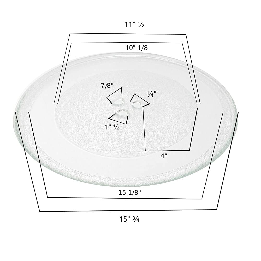 GLOB PRO SOLUTIONS - Microwave Glass Turntable Tray Replacement (Model 8205676 CK900125) - Durable & Heat-Resistant for Smooth Cooking & Reheating