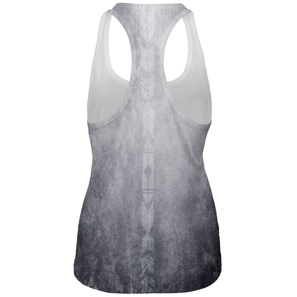 Eagle Trio America All Over Print Women's Racerback Tank Top - Comfortable Workout & Casual Wear for Gym, Running, Yoga and Summer Outfits