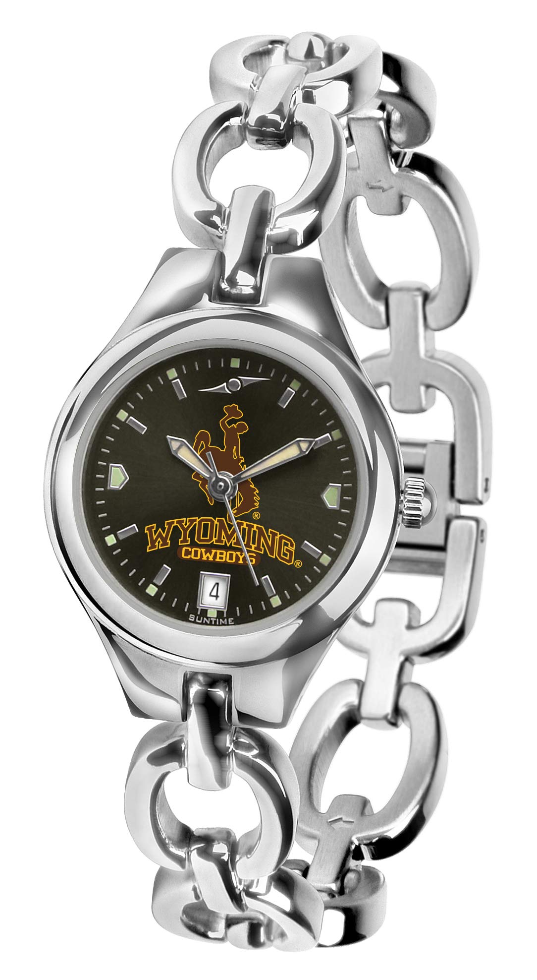SunTime Women's Wyoming Cowboys Eclipse Anochrome Watch - Stylish & Durable Timepiece for Everyday Wear, Sports & Outdoor Activities