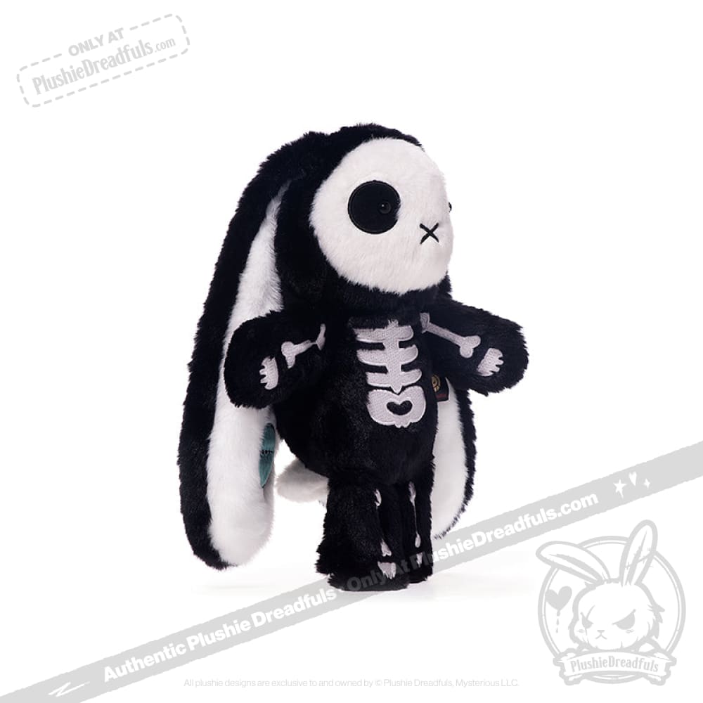 Plushie Dreadfuls Bone Organizer Bunny - Soft Stuffed Animal Toy for Kids, Cute Plush Bunny with Organ Pouch - Perfect for Halloween Decor, Bedroom Cuddling & Gift Giving