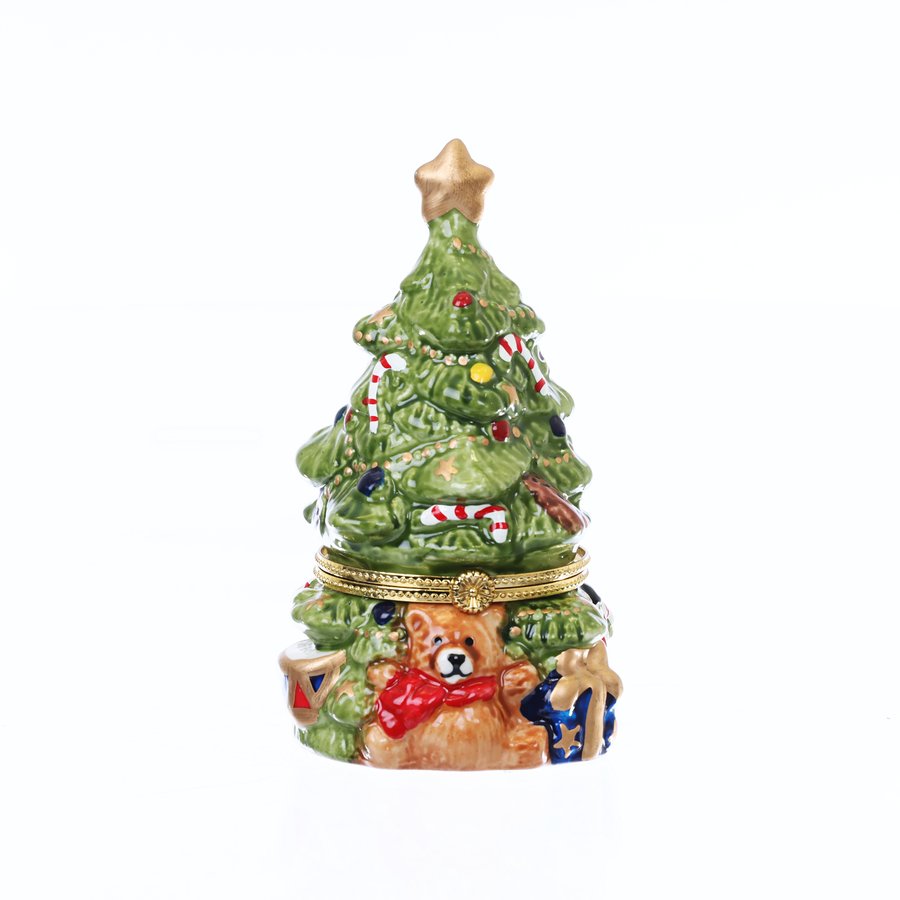 ART PRINT APJ Hinge Box - Christmas Tree Green (400g) | Premium Gift Packaging for Holiday Presents, Party Favors & Home Decor