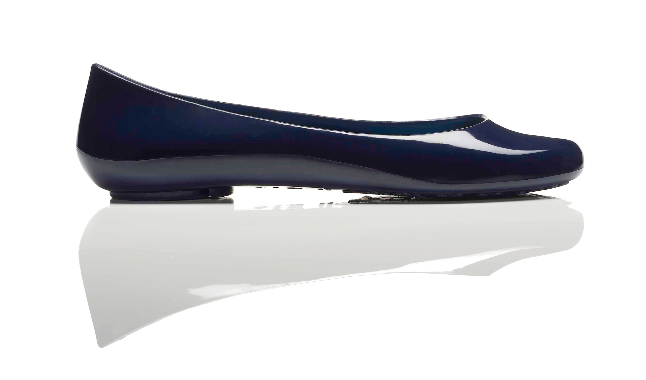 Oka-B Women's Taylor Shiny Ballet Flats - Comfortable Slip-On Shoes for Women, Sapphire Blue Shiny Leather, Size 9 Medium (US) | Perfect for Office, Casual Wear & Travel