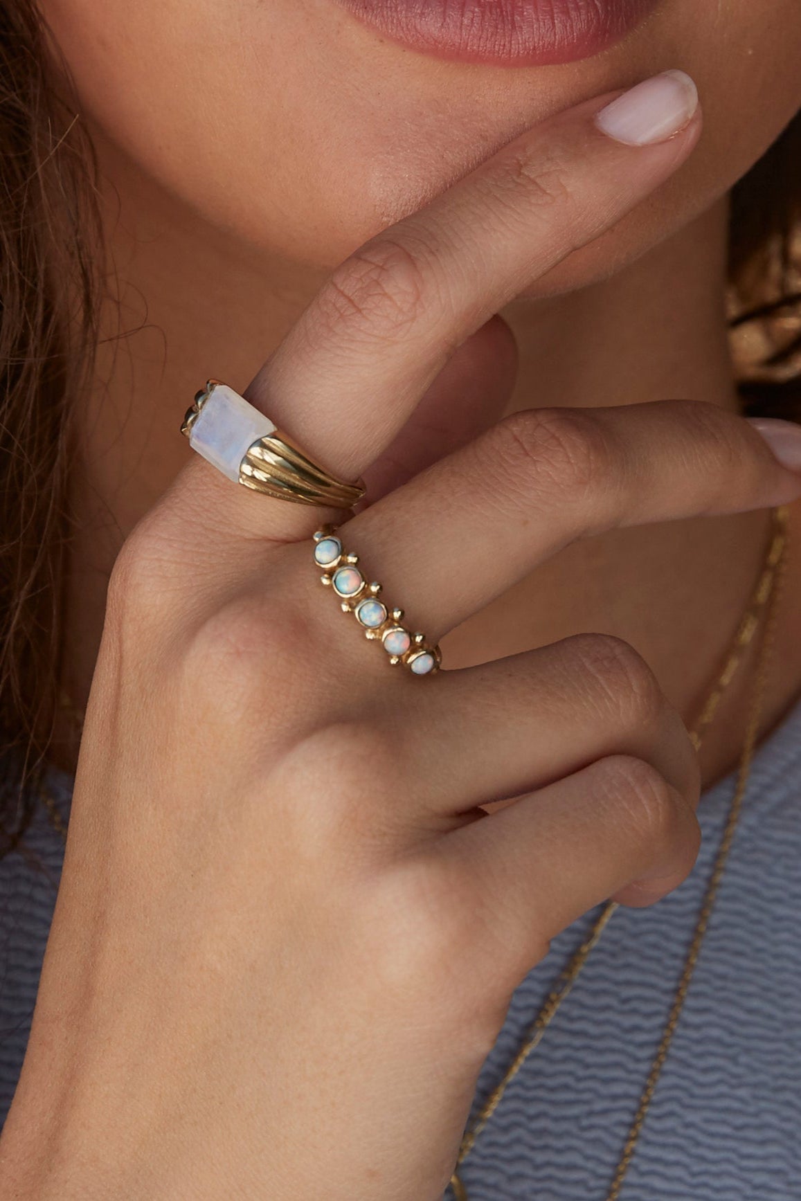 Alchemy Moonstone Gold Ring – Elegant 925 Sterling Silver Jewelry for Women, Perfect for Weddings, Parties & Everyday Wear
