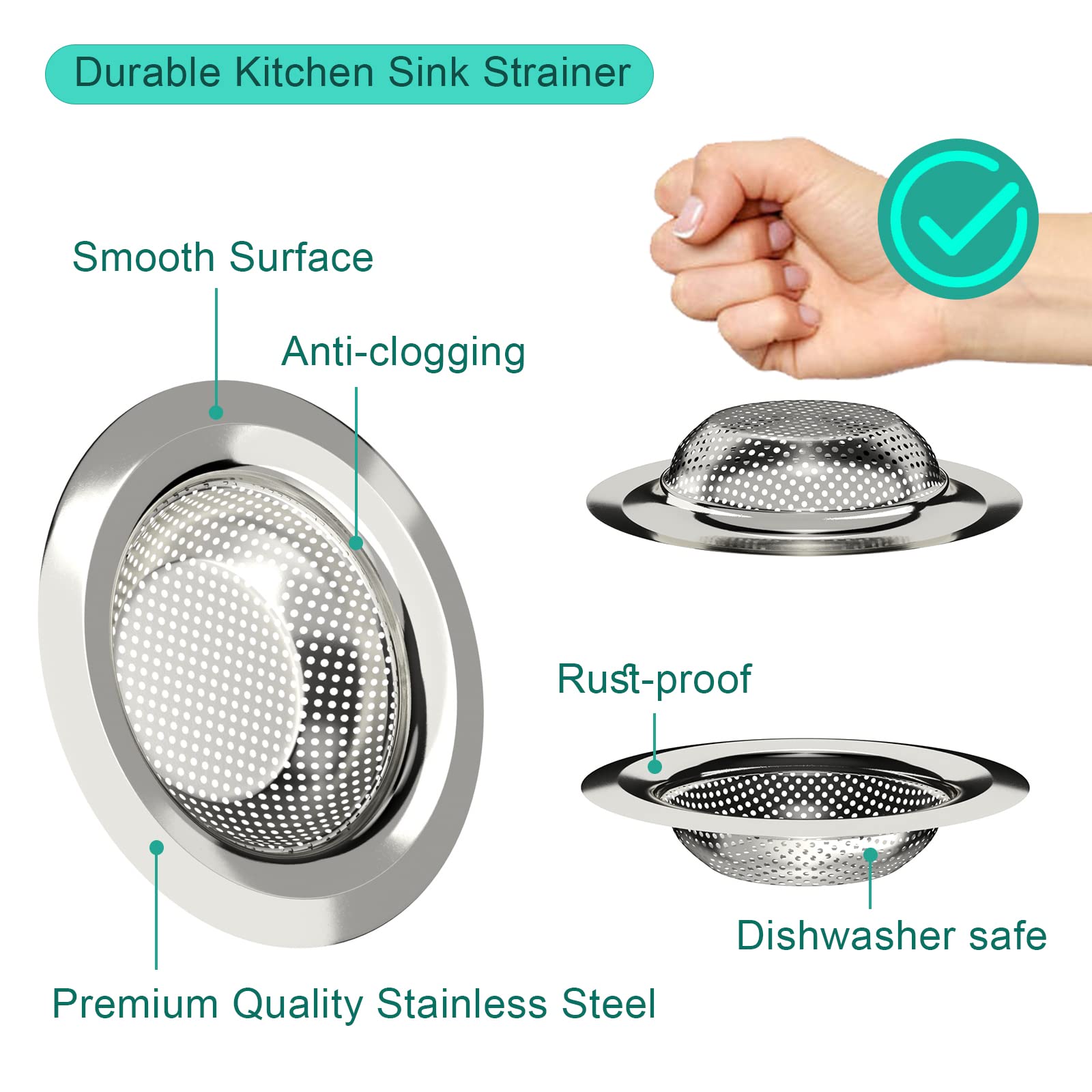 Premium SANNO Stainless Steel Sink Grid Protector - 16.14