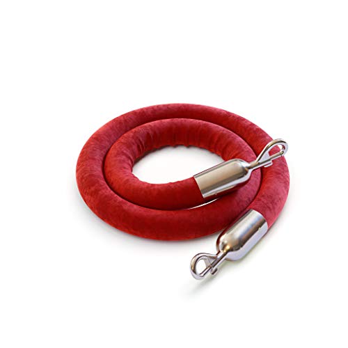 Red Rope with Polished Stainless Steel Snap Ends