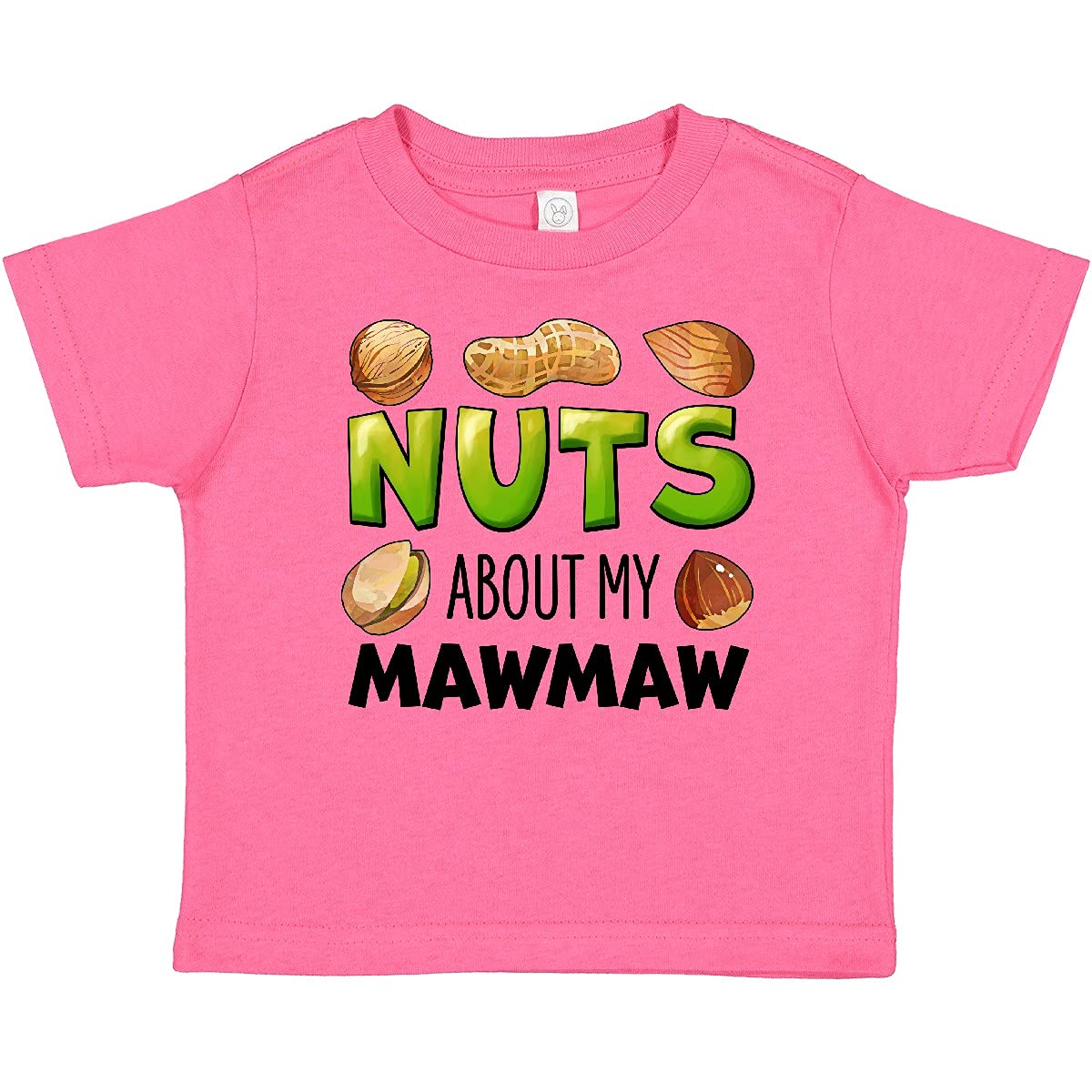 Inktastic 'Nuts About My Mawmaw' Peanut Almond Pistachio Baby T-Shirt - Cute Casual Outfit for Family Gatherings & Playdates