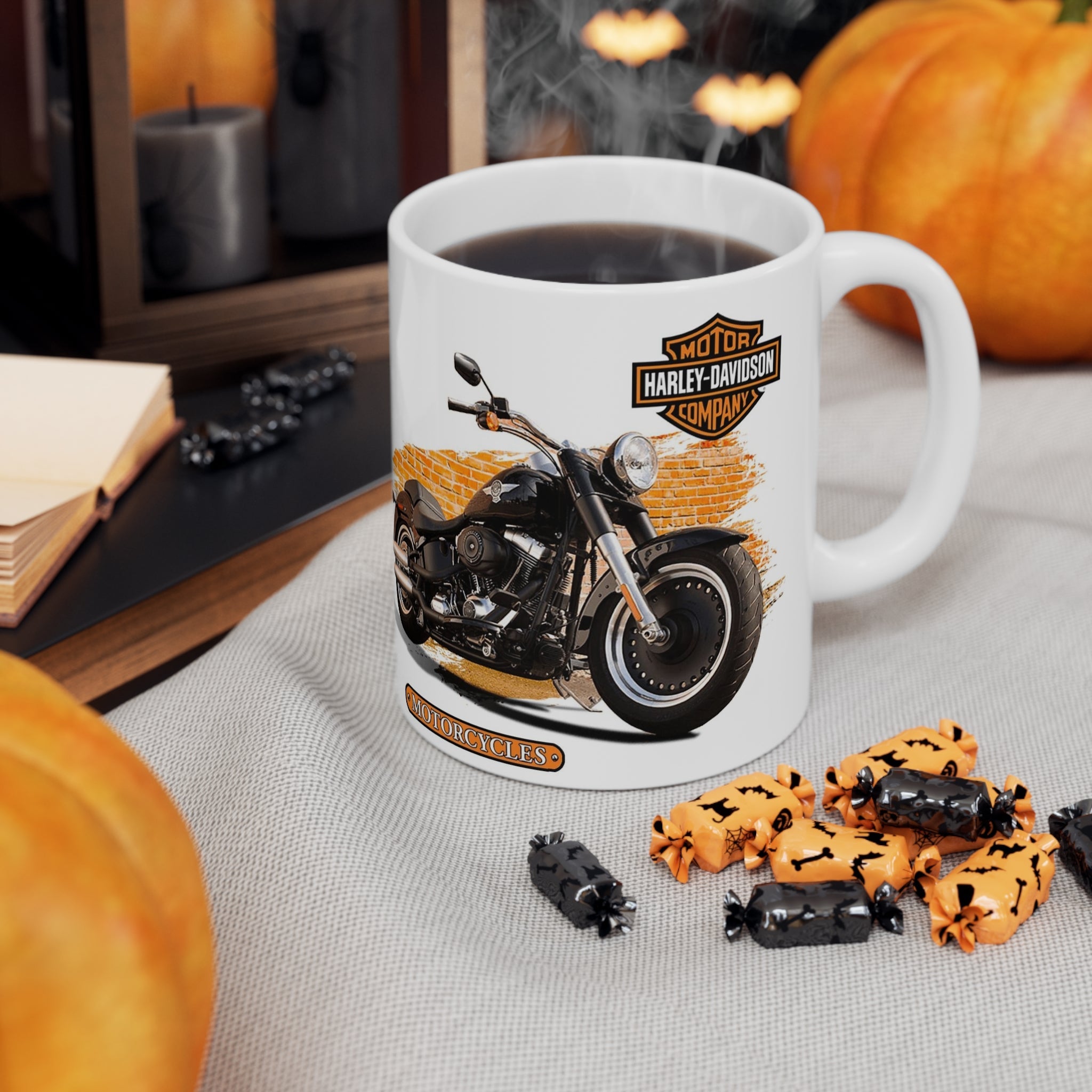 Harley-Davidson Motorcycle Enthusiast Gift - Insulated Coffee Mug for Riders - Perfect for Morning Brews & Road Trips