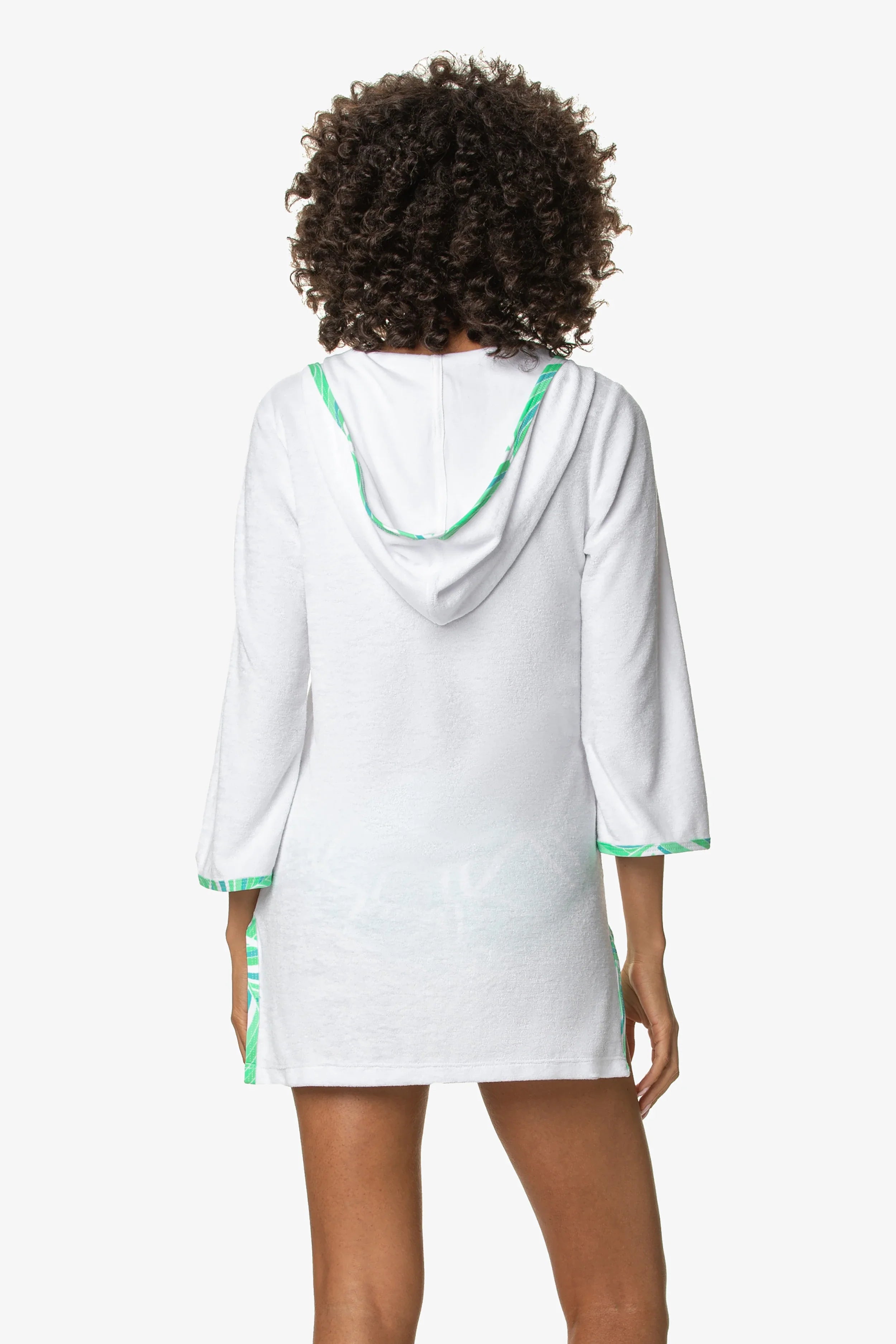 Hooded Terry Cover Up - Hana - Soft & Cozy Bathrobe for Women - Perfect for Spa, Beach & Lounging at Home