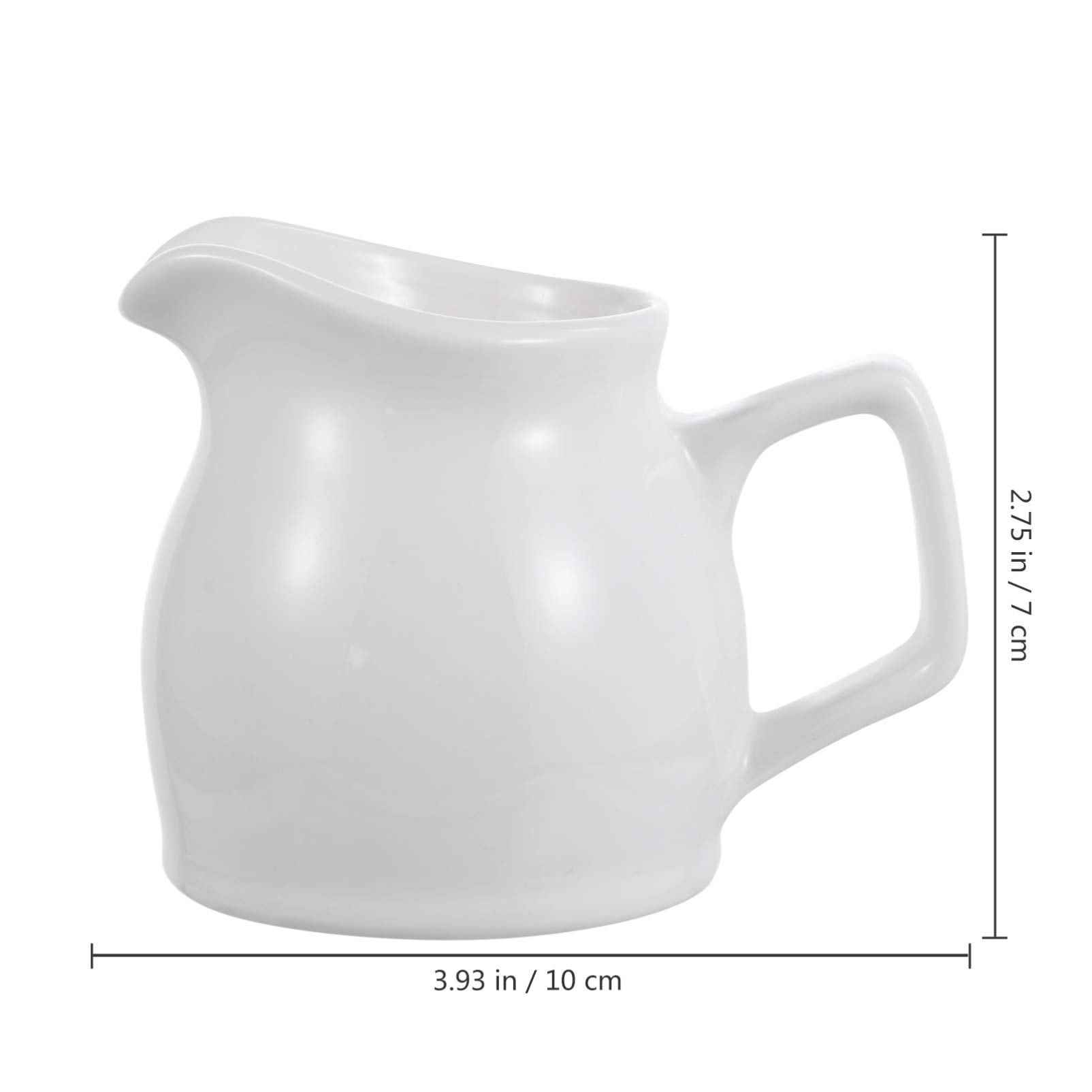 DOITOOL 190ml Ceramic Milk Frother Pitcher - Espresso Latte Art Cup, Coffee Creamer & Syrup Pitcher for Home Baristas - Perfect for Cappuccino, Latte & Hot Chocolate Making