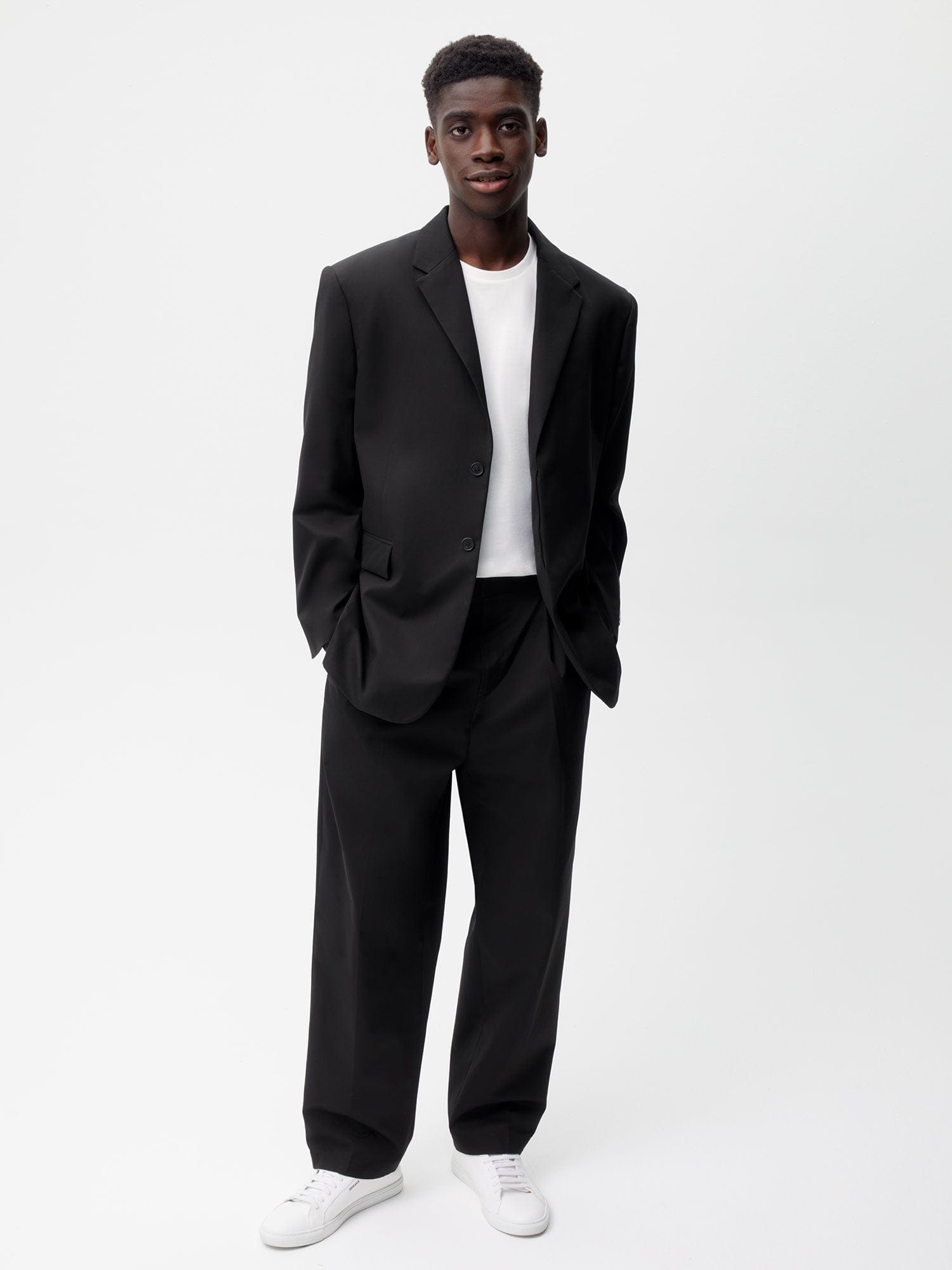 Premium Men's Organic Cotton Tailored Dress Pants - Slim Fit Black Business Casual Trousers for Office, Wedding & Formal Occasions
