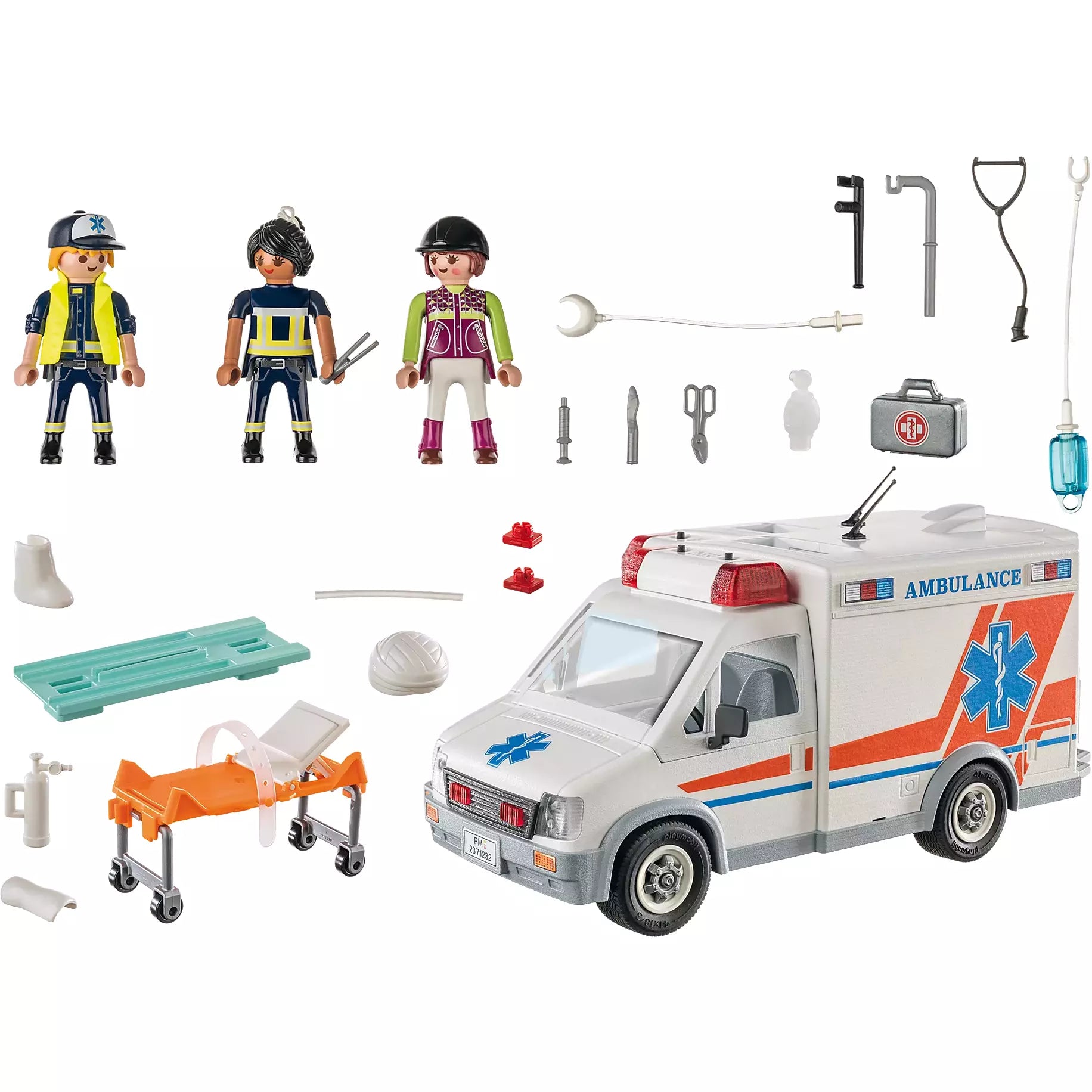 LEGO City Ambulance Rescue Toy Set 71232 - Emergency Vehicle Building Kit for Kids, Creative Play & Collectible Gift for Boys & Girls - Perfect for Role-Playing First Responder Scenes