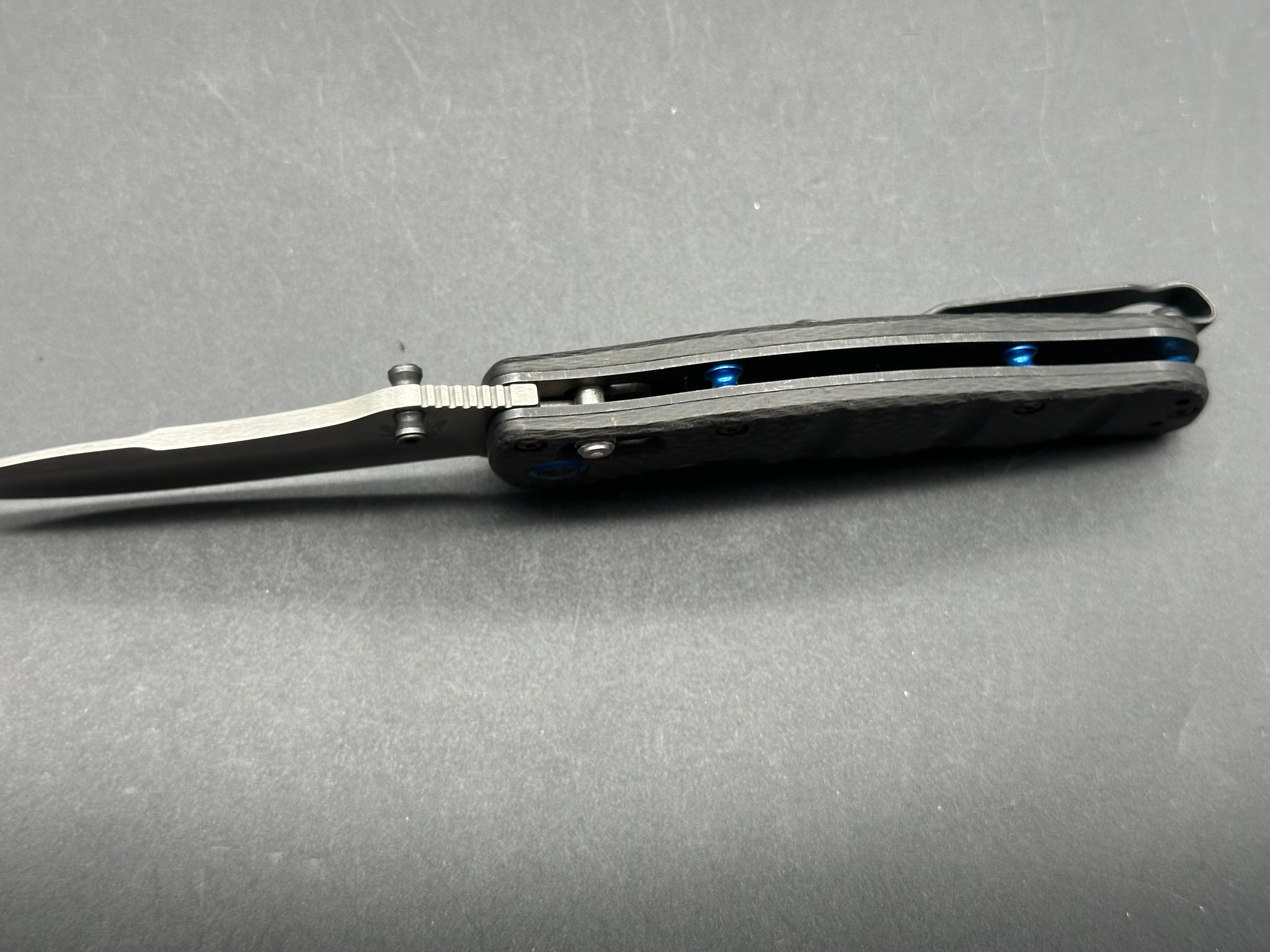 Benchmade Nakamura Carbon Fiber Folding Knife - S90V Steel Blade, Lightweight & Durable - Perfect for EDC, Outdoor Adventures & Tactical Use