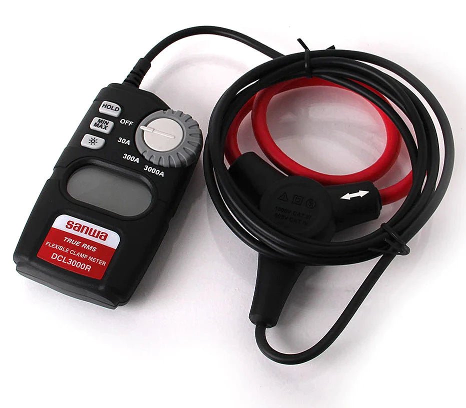DCL3000R True RMS AC Clamp Meter with Flexible Conductor - Professional Electrical Testing Tool for HVAC, Industrial Maintenance & Home Electrical Repairs