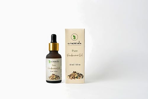Pure Cressida Frankincense Essential Oil for Hair Growth & Skin Care – 100% Natural, 15ml Bottle – Perfect for Aromatherapy, Massage & DIY Beauty Recipes