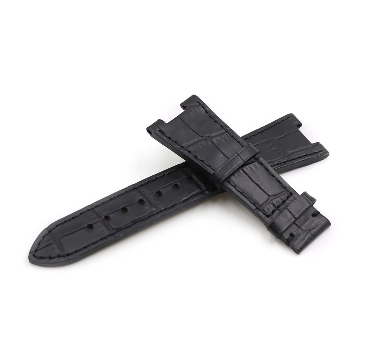 25mm Genuine Leather Watch Band Replacement for Patek Philippe Nautilus 5711/5712/5726 - Luxury Watch Accessory for Men, Business & Formal Occasions