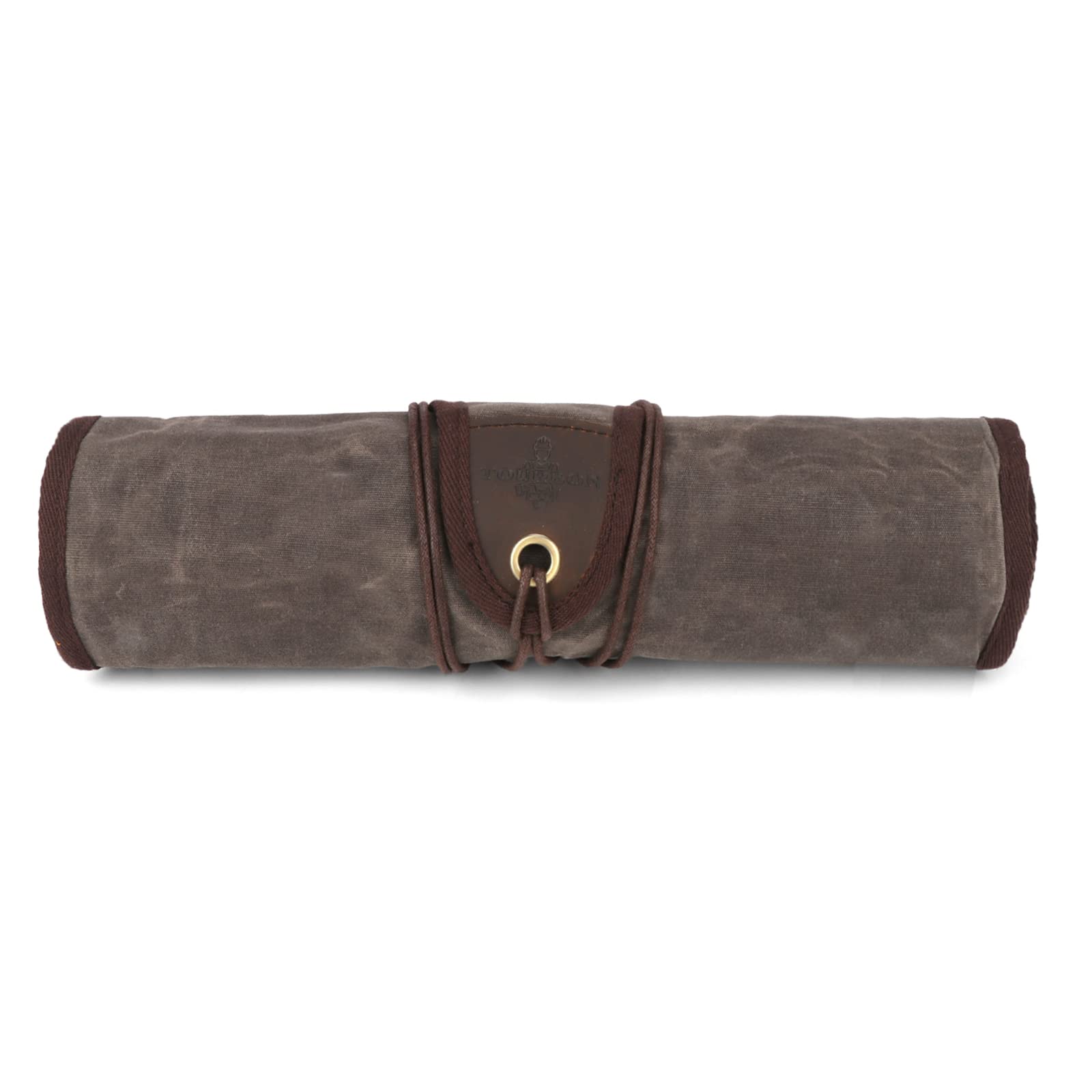 TOURBON Waxed Canvas Tool Roll Up Bag - 25-Pocket Wood Carving Chisel Organizer & Multi-Purpose Tool Pouch with Zipped Compartments - Perfect for Woodworking, DIY Projects & Outdoor Tool Storage