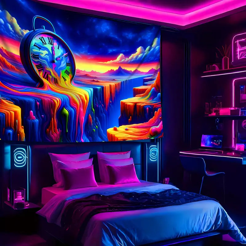 Trippy Chronos - Psychedelic Wall Clock with Unique Design for Home & Office Decor | Perfect for Living Rooms, Bedrooms, and Creative Spaces